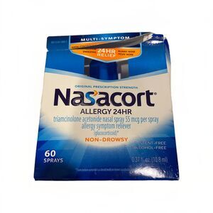 Nasacort Allergy 24HR Nasal Spray 60 Sprays .37 OZ Exp 09/25